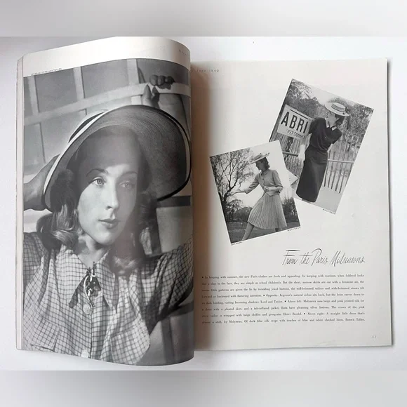 Harper’s Bazaar June 1940 Vintage Magazine – Surrealist Cover, Fashion & Ads - Picture 13 of 16